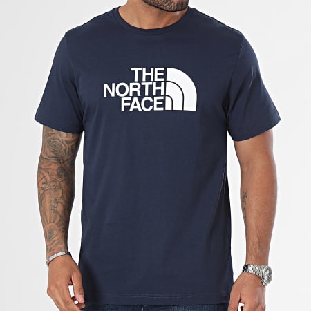 The North Face - Tee Shirt Easy A87N5 Bleu Marine