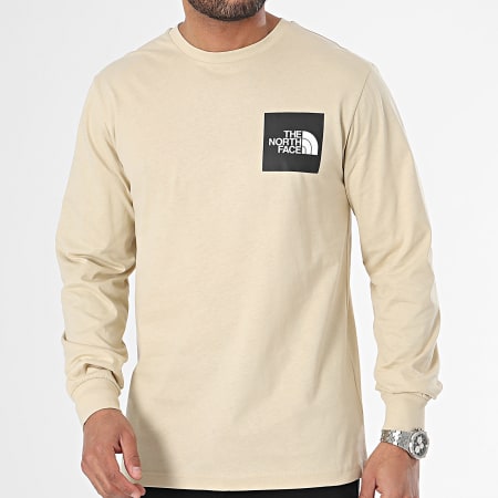 The North Face - Tee Shirt Manica lunga Fine A87NC Beige
