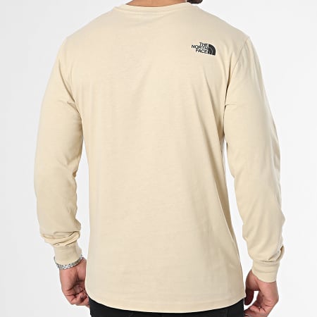 The North Face - Tee Shirt Manches Longues Fine A87NC Beige