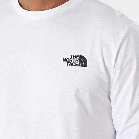 The North Face - Redbox A87NN Maglietta bianca a maniche lunghe