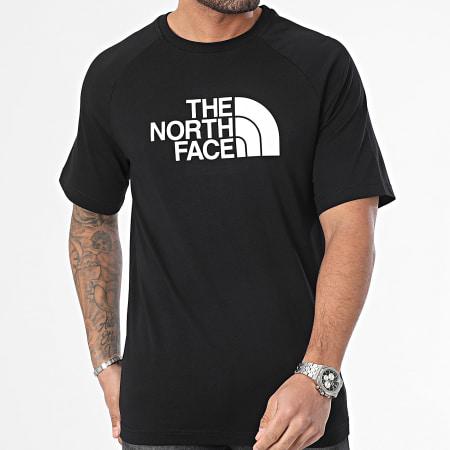 The North Face - Tee Shirt Raglan Easy A87N7 Noir