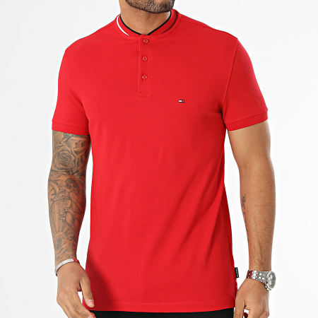 Tommy Hilfiger - Polo Manches Courtes Mao Rwb Tipped Slim 4752 Rouge