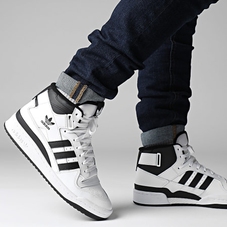 Adidas Originals - Zapatillas Forum Mid IG3756 Calzado Blanco Core Negro Calzado Blanco