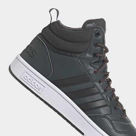 Adidas Originals - Baskets Montantes Hoops 3.0 Mid WTR GW6702 Shadow Green Iron Metallic Core Black
