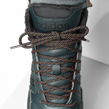Adidas Sportswear - Baskets Montantes Hoops 3.0 Mid WTR GW6702 Shadow Green Iron Metallic Core Black