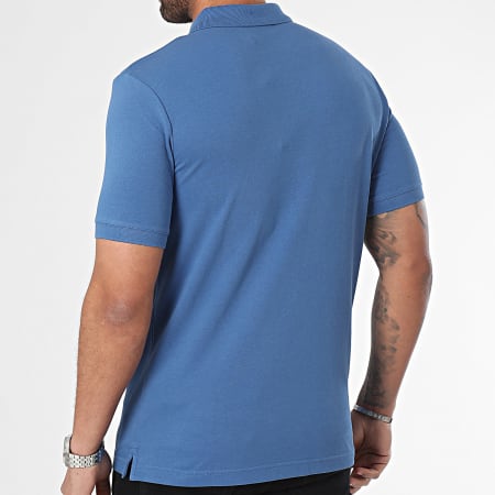 Calvin Klein - Polo Manches Courtes Stretch Pique Slim 1196 Bleu Roi