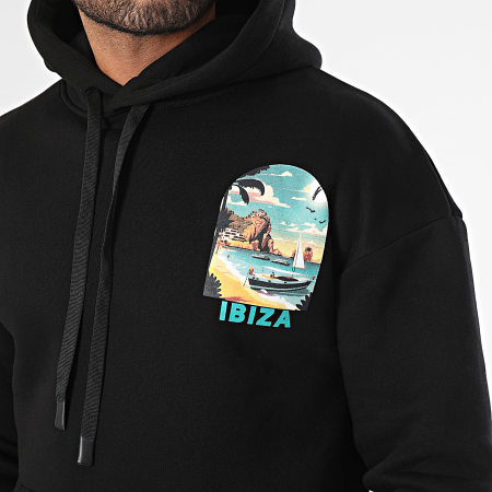 Ikao - Sweat Capuche Ibiza Vibes Noir