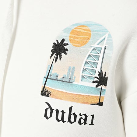 Ikao - Sweat Capuche Dubai Vibes Blanc