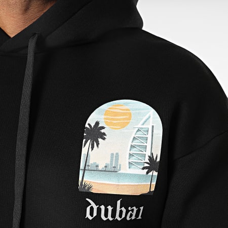 Ikao - Sudadera con capucha Dubai Vibes Negra