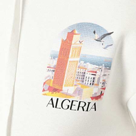 Ikao - Algeria Vibes Felpa con cappuccio bianco