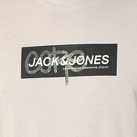 Jack And Jones - Maglietta con stampa beige