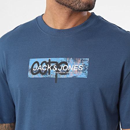 Jack And Jones - Maglietta con stampa blu navy