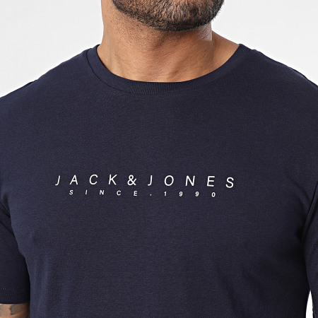 Jack And Jones - Tee Shirt Setra Bleu Marine