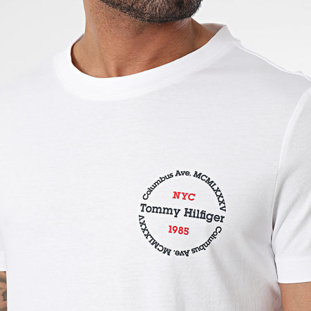 Tommy Hilfiger - Tee Shirt Roundle 4390 Blanc