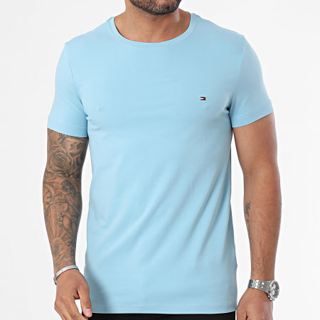 Tommy Hilfiger - Slim Stretch Camiseta 0800 Azul claro