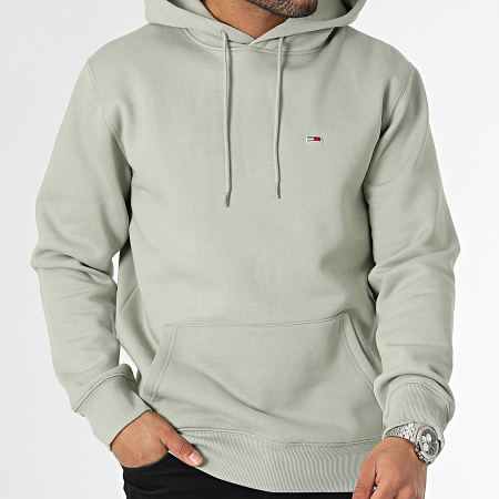 Tommy Jeans - Regular Fleece Hoody 9593 Lichtgroen