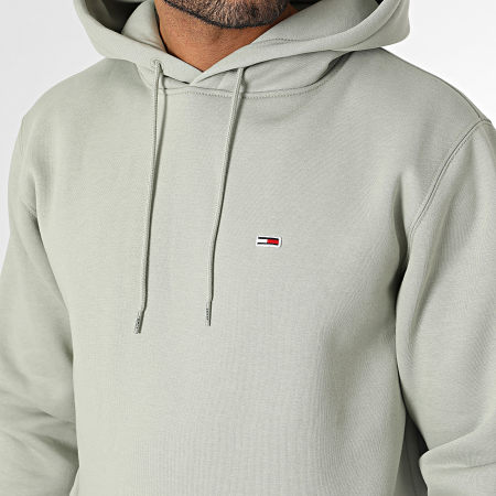 Tommy Jeans - Regular Fleece Hoody 9593 Lichtgroen