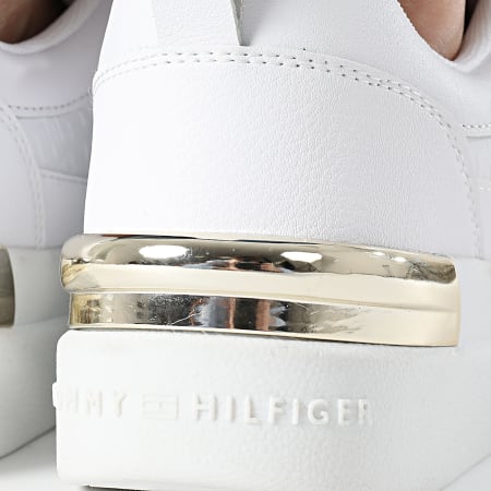 Tommy Hilfiger - Zapatillas Lux Court Monogram 7808 Blanco Mujer