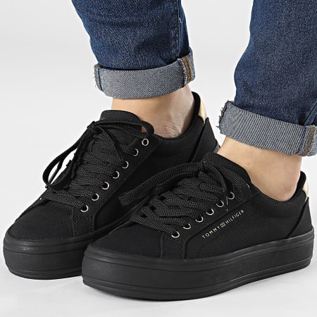 Tommy Hilfiger - Sneakers Essential Vulcan Canvas Donna 7682 Nero