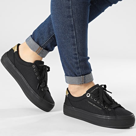 Tommy Hilfiger - Sneakers Essential Vulcan Canvas Donna 7682 Nero