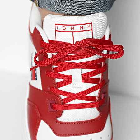 Tommy Jeans - Zapatillas Retro Essential 1395 Rojo Medio