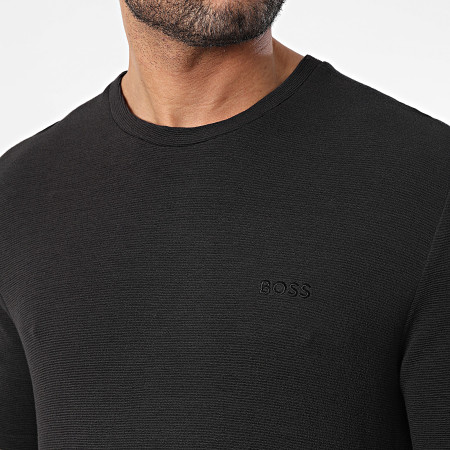 BOSS - Rib Tee Shirt 50509328 Zwart