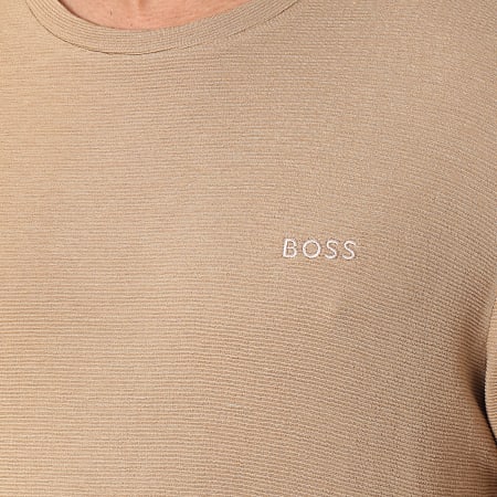 BOSS - Tee Shirt Rib 50509328 Beige Foncé