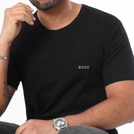 BOSS - Lot De 3 Tee Shirts Slim 50509255 Noir Blanc Bleu Marine