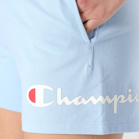Champion - Pantalones cortos de chándal para mujer 117143 Azul claro