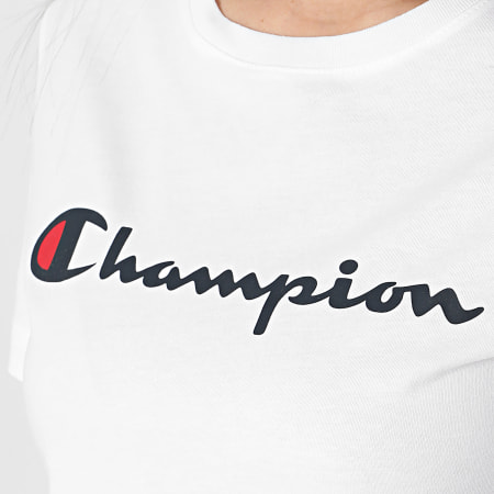 Champion - Tee Shirt Femme 117366 Blanc
