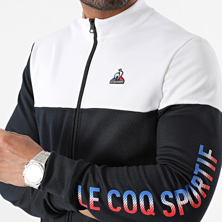 Le Coq Sportif - Veste Zippée New Optica 2410208 Blanc Bleu Marine