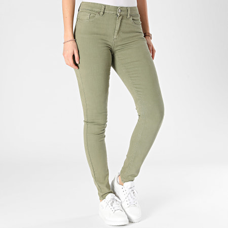 Only - Jeans skinny da donna Blush Green Khaki