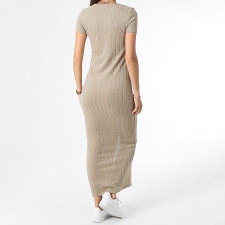 Only - Maxi abito Lina Beige Donna