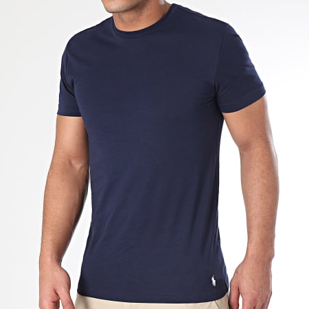 Polo Ralph Lauren - Lote de 3 camisetas Original Player Azul claro Azul marino