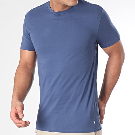 Polo Ralph Lauren - Lote de 3 camisetas Original Player Azul claro Azul marino