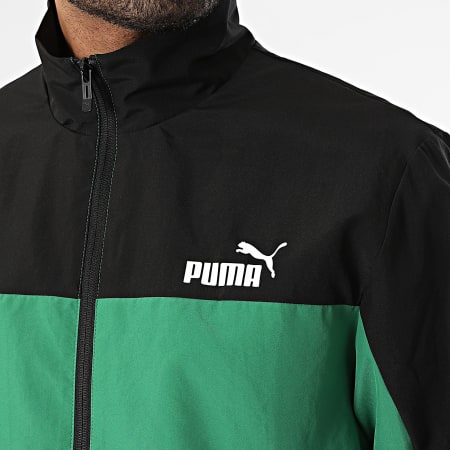 Puma - Tuta nera verde 678887