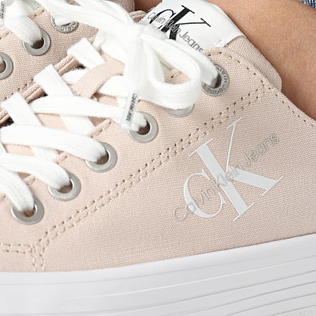 Calvin Klein - Donna Vulcanized Flatform Essential Mono 1030 Whisper Pink Bright White Sneakers