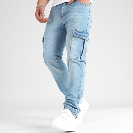 LBO - Regular Fit Cargo Pocket Jeans 3106 Azul Denim