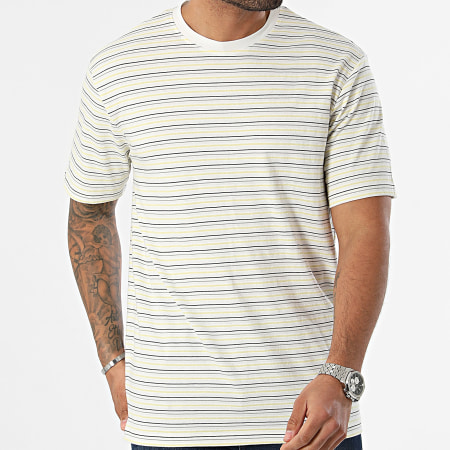 Only And Sons - Camiseta Rayas Lian 8159 Blanca