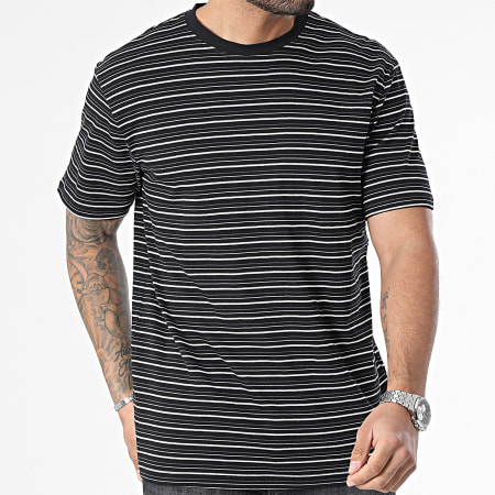 Only And Sons - Tee Shirt A Rayures Lian 8159 Noir