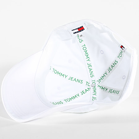 Tommy Jeans - Casquette Linear Logo 2024 Blanc