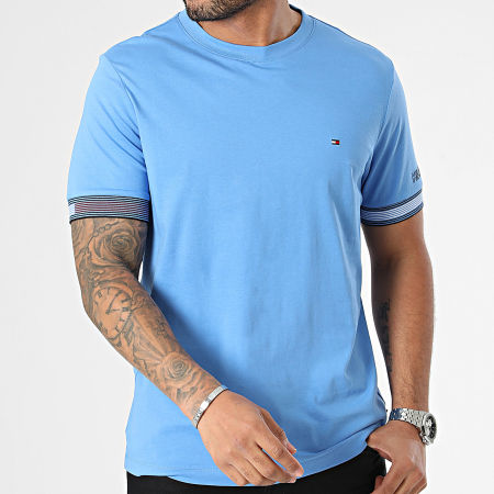 Tommy Hilfiger - Camiseta Regular Fit Flag Cuff 4430 Azul