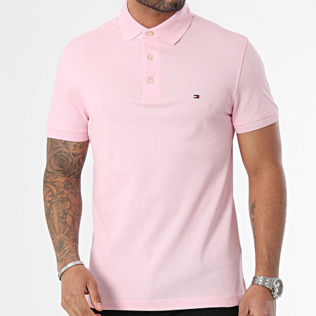 Tommy Hilfiger - Polo Manches Courtes Slim 7771 Rose