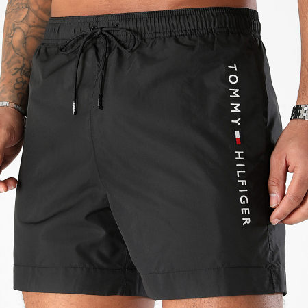 Tommy Hilfiger - Pantalones cortos medianos con cordón 3258 Negro