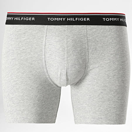 Tommy Hilfiger - Set di 3 boxer 0010 nero bianco grigio erica
