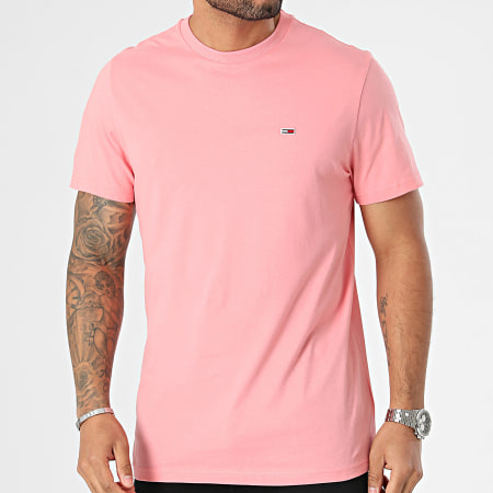 Tommy Jeans - Slim Jersey Camiseta 9598 Rosa