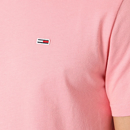 Tommy Jeans - Maglietta slim in jersey 9598 rosa