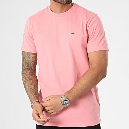 Tommy Jeans - Slim Jersey Camiseta 9598 Rosa