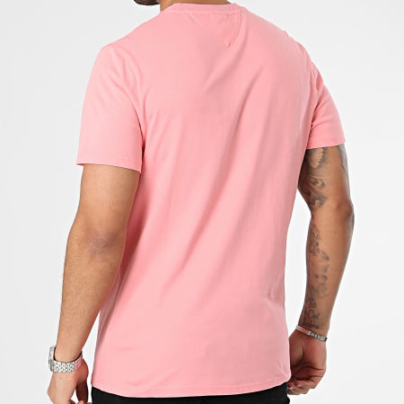Tommy Jeans - Maglietta slim in jersey 9598 rosa