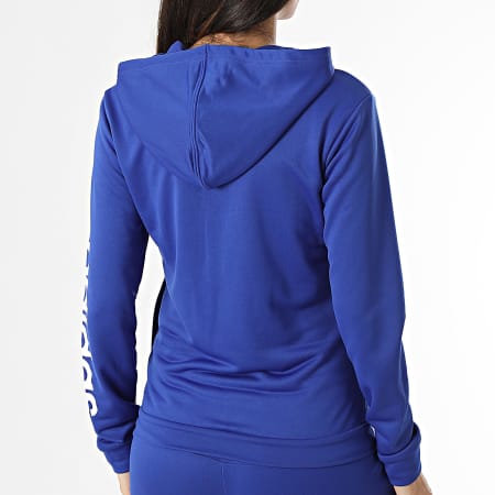Adidas Sportswear - Tuta da ginnastica donna Linear IS0848 Blu royal